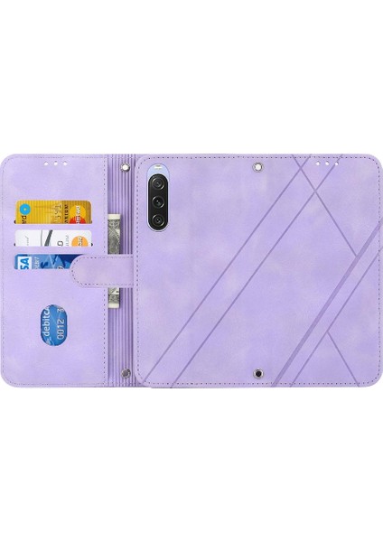 Colorful Shop Sony Xperia 10 Iv Bilek Kayışı Için Filp Durumda El Cüzdan Kickstand Kredi (Yurt Dışından)