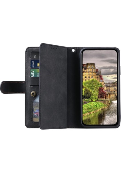 Xiaomi Redmi Not Için Flip Case 13 Pro Artı 5g Kordon 9 Kart Yuvaları Pu (Yurt Dışından)
