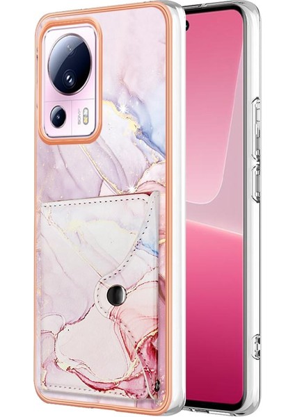 Xiaomi 13 Lite 5g Kart Yuvaları Mermer Yumuşak Tpu Tampon Ince Cüzdan (Yurt Dışından)