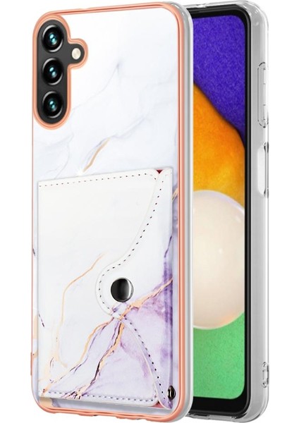 Samsung Galaxy A34 5g Yumuşak Tpu Tampon Kart Yuvaları Mermer Ince (Yurt Dışından)