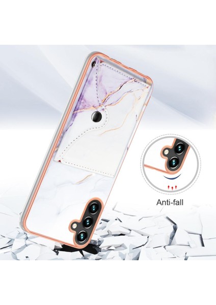 Samsung Galaxy A34 5g Yumuşak Tpu Tampon Kart Yuvaları Mermer Ince (Yurt Dışından) modelleri