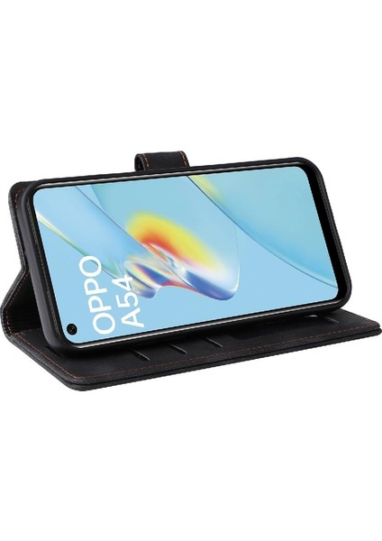Oppo A54 4g Deri Kılıf Için Flip Case Darbeye Basit Iş Çevirme (Yurt Dışından) modelleri