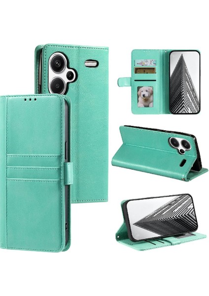 Xiaomi Redmi Not Için Flip Case 13 Pro Artı 5g Cüzdan Pu Deri 6 Kart (Yurt Dışından)