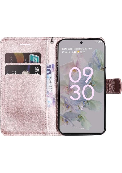 Colorful Shop Google Piksel 6A Yüksek Kaliteli Deri Iş Cüzdan Telefonu Için Flip Case (Yurt Dışından)