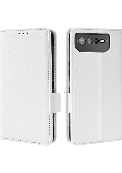 Asus Rog Telefon 6 Için Kılıf Yan Toka Pu Deri Kart Yuvaları Tutucu Cüzdan (Yurt Dışından)