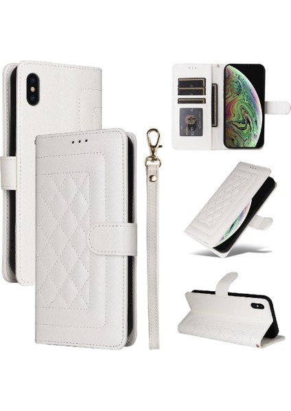 Iphone Xs Max Deri Kılıf Için Flip Case Basit Iş Cüzdan Darbeye (Yurt Dışından)