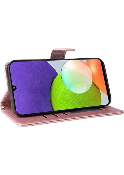 Samsung Galaxy A22 4g Için Flip Case Basit Iş Kapak Deri (Yurt Dışından) modelleri