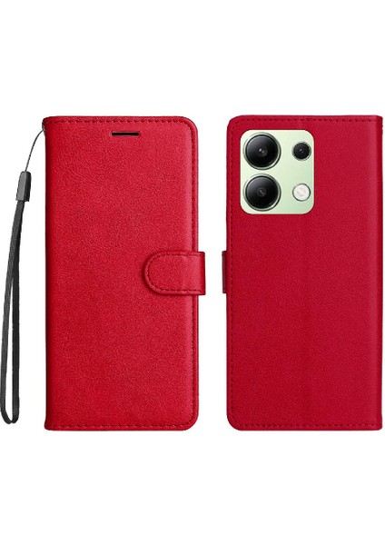 Xiaomi Redmi Not 13 Için Flip Case 4g Kart Yuvası ile Yüksek Kalite Deri (Yurt Dışından)
