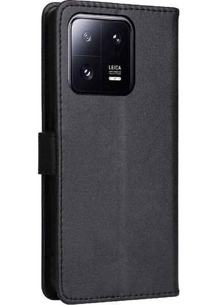 Kart Yuvası Iş ile Xiaomi 13 Pro Klasik Düz Renk Için Flip Case (Yurt Dışından) fırsatları