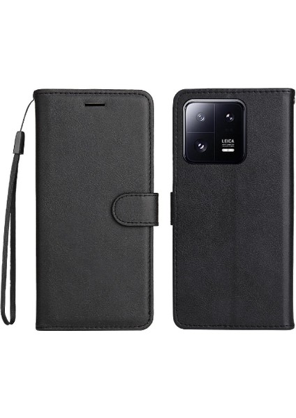 Kart Yuvası Iş ile Xiaomi 13 Pro Klasik Düz Renk Için Flip Case (Yurt Dışından) indirimleri