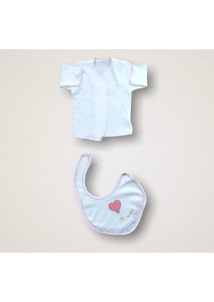 Kalpli Uçan Balon Nakışlı %100 Cotton 10LU Zıbın Takımı Hastane Çıkışı Ekru modelleri