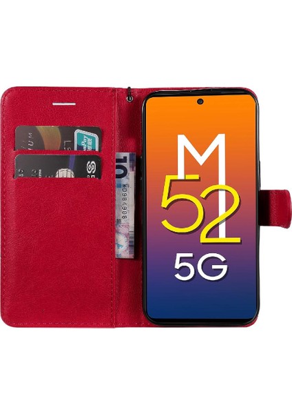 Samsung Galaxy M52 5g Için Flip Case Kart Yuvası ile Yüksek Kaliteli Deri (Yurt Dışından) indirimleri