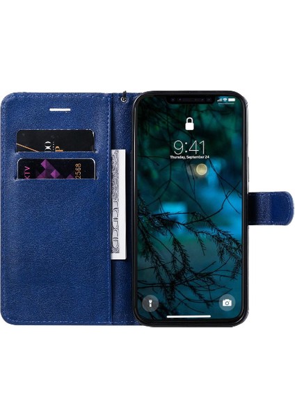 Kart Yuvası Cüzdan ile iphone 12 Pro Max Yüksek Kalite Deri Için Flip Case (Yurt Dışından)