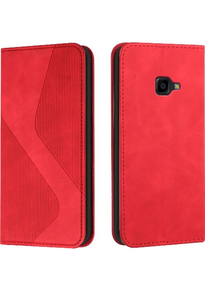 Samsung Galaxy Xcover 4s Kart Yuvaları Tutucu Manyetik Pu Deri Kılıf (Yurt Dışından)