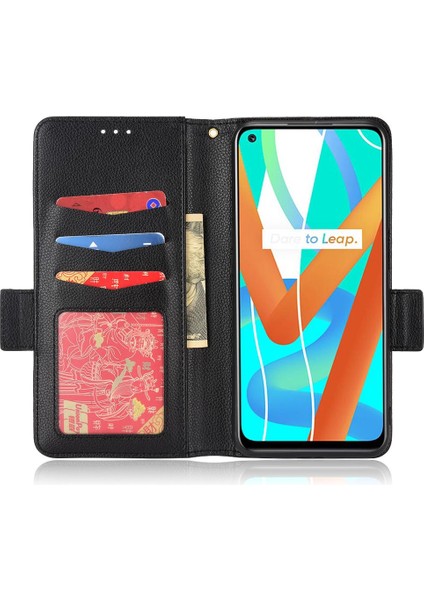 Realme 8 5g Pu Deri Manyetik Yan Toka Cüzdan Kart Yuvaları Için Kılıf (Yurt Dışından) fiyatları