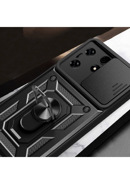 Tecno Spark 10 Pro Kılıf Kamera Korumalı Yüzüklü Tank Armour Sürgülü Kılıf modelleri