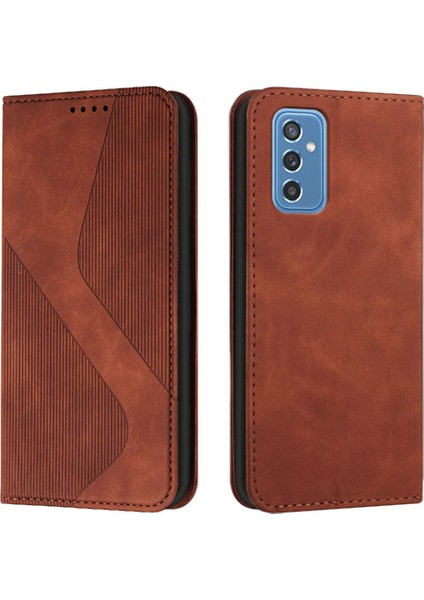Samsung Galaxy M52 5g Cüzdan Kickstand Pu Deri Manyetik Kart (Yurt Dışından)