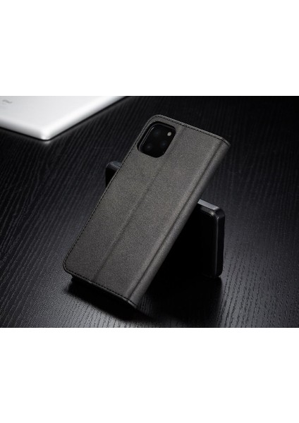Iphone 11 Için Kılıf Pro Max Tutucu ile Buzağı Doku Yatay Flip Case (Yurt Dışından)