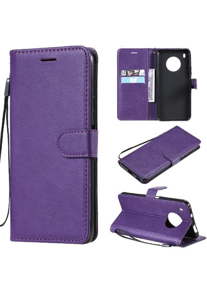 Huawei Y9A Iş Cüzdan Telefon Kılıfı Için Flip Case Yüksek Kalite Deri (Yurt Dışından)