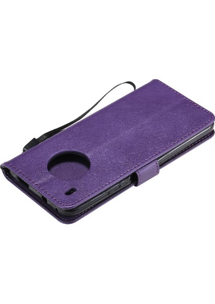 Huawei Y9A Iş Cüzdan Telefon Kılıfı Için Flip Case Yüksek Kalite Deri (Yurt Dışından)