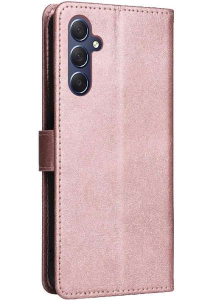 Kart Yuvası ile Samsung Galaxy M54 Için Flip Case Klasik Düz Renk Yüksek (Yurt Dışından) indirimleri