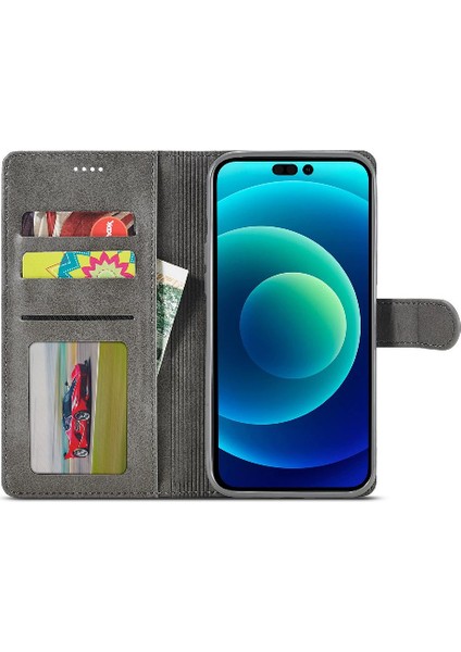 Iphone 14 Için Kılıf Artı Kart Yuvaları Cüzdan Tutucu ile Buzağı Doku Flip (Yurt Dışından) indirimleri