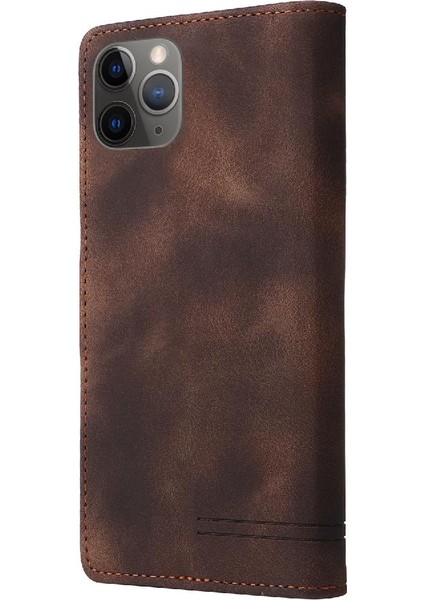 Iphone 11 Için Flip Case Pro Max Deri Kılıf Darbeye Cüzdan Kapak Çevirin (Yurt Dışından)