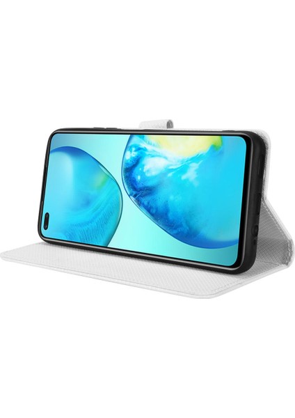 Colorful Shop Infinix Not 8 Kapak Için Kılıf Kickstand Manyetik Cüzdan Kart Tutucu (Yurt Dışından)