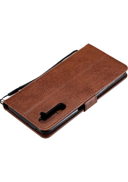 Kart Yuvası Katı ile Realme 6 Pro Iş Cüzdan Telefon Kılıfı Için Flip Case (Yurt Dışından)