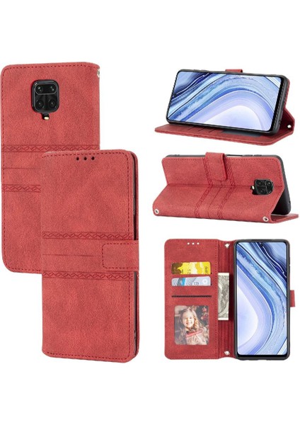 Xiaomi Redmi Not 10 Lite Için Flip Case Kickstand Cüzdan Kılıf Manyetik Pu (Yurt Dışından)