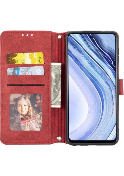 Xiaomi Redmi Not 10 Lite Için Flip Case Kickstand Cüzdan Kılıf Manyetik Pu (Yurt Dışından)