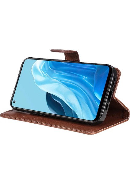 Oppo Bulmak Için Flip Case X5 Lite Klasik Düz Renk Yüksek Kaliteli Deri (Yurt Dışından)