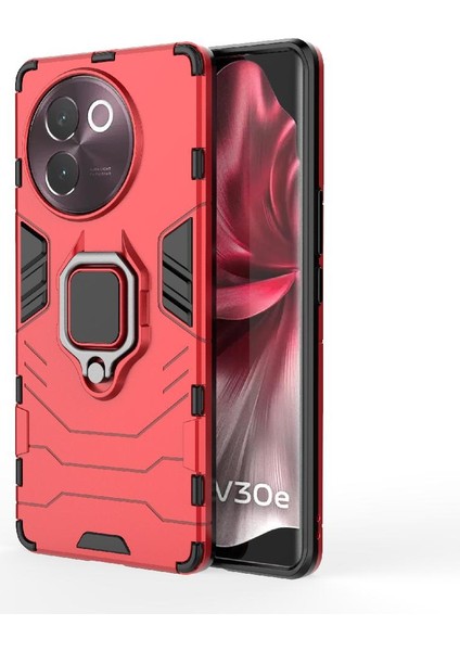 Vivo V30E 5g Için Kılıf 360&DEG; Dönen Halka Darbeye Kapak Askeri Damla (Yurt Dışından)