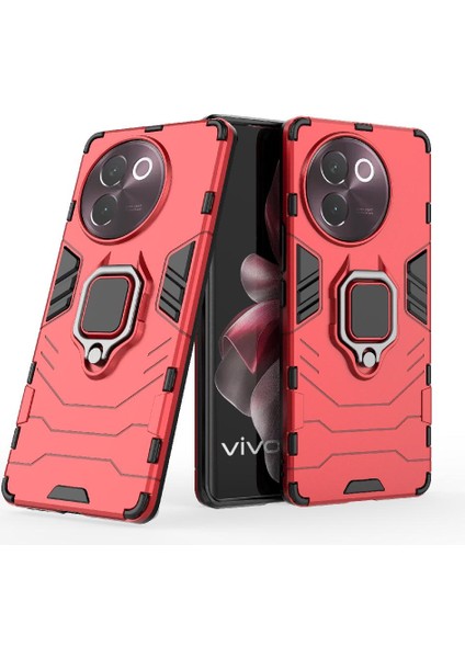 Vivo V30E 5g Için Kılıf 360&DEG; Dönen Halka Darbeye Kapak Askeri Damla (Yurt Dışından)