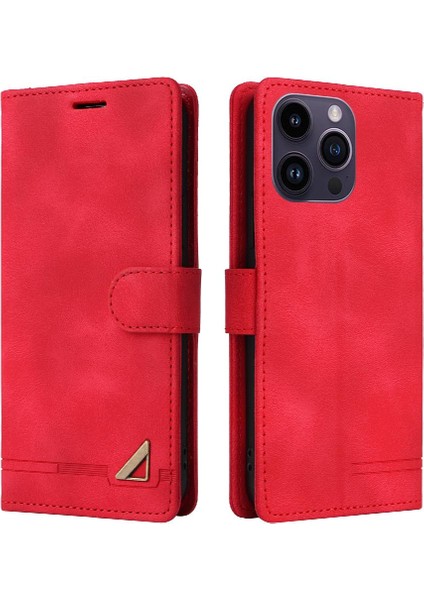 Iphone 15 Pro Max Flip Kapak Için Flip Case Basit Iş Deri Kılıf (Yurt Dışından)