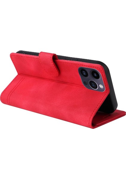 Iphone 15 Pro Max Flip Kapak Için Flip Case Basit Iş Deri Kılıf (Yurt Dışından)