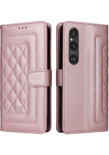 Sony Xperia 1 V Için Flip Case Deri Kılıf Kapak Çevirin Cüzdan Basit (Yurt Dışından)