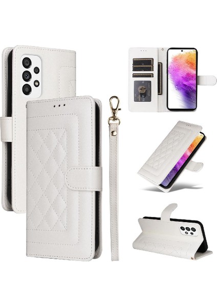 Samsung Galaxy A73 5g Için Flip Case Cüzdan Deri Kılıf Basit Iş (Yurt Dışından) modelleri