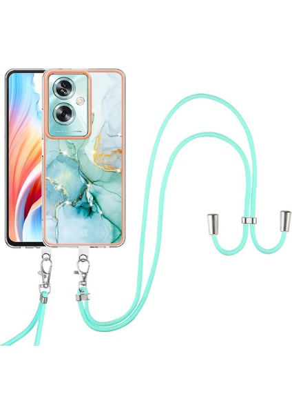 Oppo A79 5g Tampon Anti-Çizik Yumuşak Mermer Crossbody Kordon Için Kılıf (Yurt Dışından)