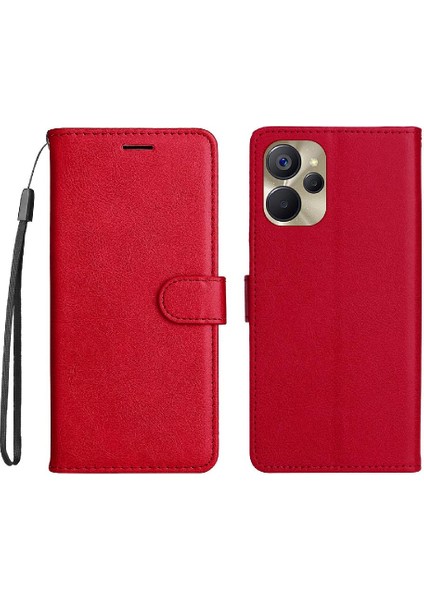 Kart Yuvası Klasik Düz Renk Iş ile Realme 9i 5g Için Flip Case (Yurt Dışından)