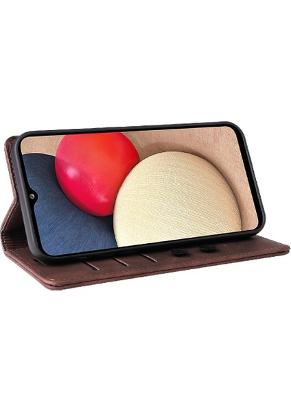 Samsung Galaxy A02S Cüzdan Deri Kılıf Basit Iş Için Flip Case (Yurt Dışından) fırsatları