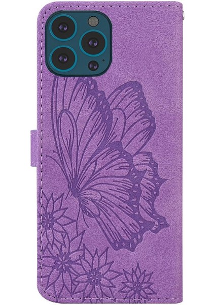 Iphone 15 Için Kılıf Pro Max Flip Telefon Kılıfı Deri Cüzdan Kart Yuvası ile (Yurt Dışından)