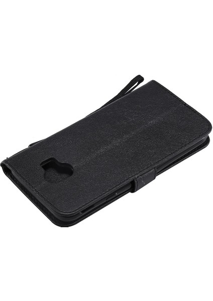 Kart Yuvası Klasik Düz Renk ile Samsung Galaxy J4 2018 Için Flip Case (Yurt Dışından)