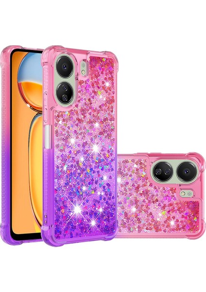 Xiaomi Redmi Için Kılıf Clear 4g Akan Sparkle Hareketli Kapak Temizle Tampon (Yurt Dışından)