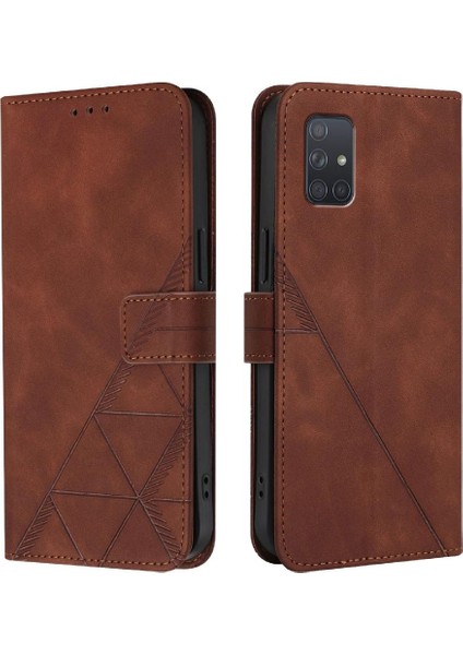 Samsung Galaxy A71 5g Için Kılıf Cüzdan Kapak Pu Deri Flip Folio Kitap (Yurt Dışından)