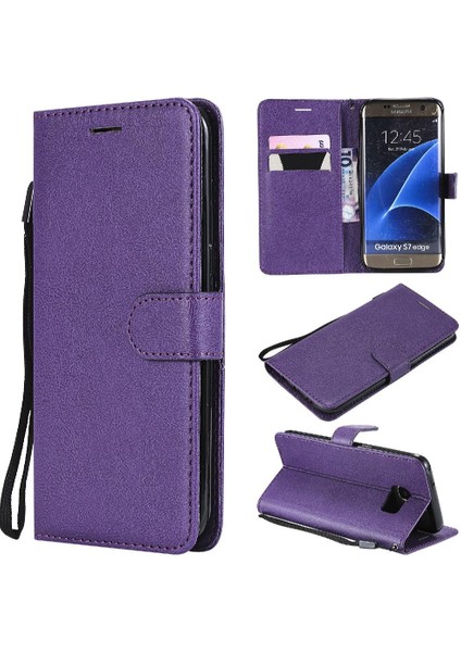 Kart Yuvası Iş Cüzdan Telefon ile Samsung Galaxy S7 Kenar Için Flip Case (Yurt Dışından)
