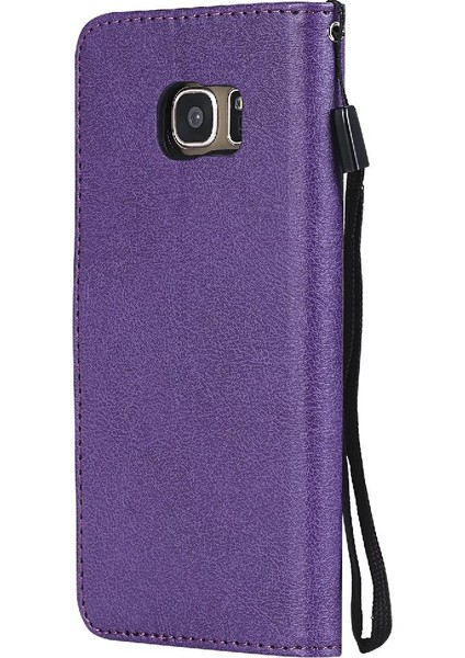 Kart Yuvası Iş Cüzdan Telefon ile Samsung Galaxy S7 Kenar Için Flip Case (Yurt Dışından)