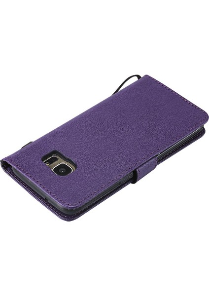 Kart Yuvası Iş Cüzdan Telefon ile Samsung Galaxy S7 Kenar Için Flip Case (Yurt Dışından)