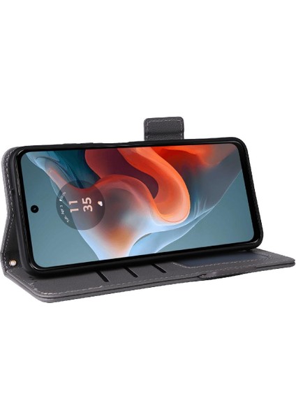 Motorola Moto G34 5g Manyetik Yan Toka Cüzdan Kart Yuvaları Pu (Yurt Dışından) fiyatları