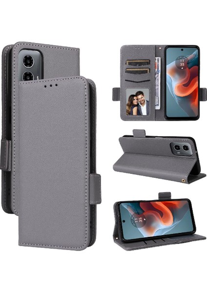 Motorola Moto G34 5g Manyetik Yan Toka Cüzdan Kart Yuvaları Pu (Yurt Dışından) modelleri